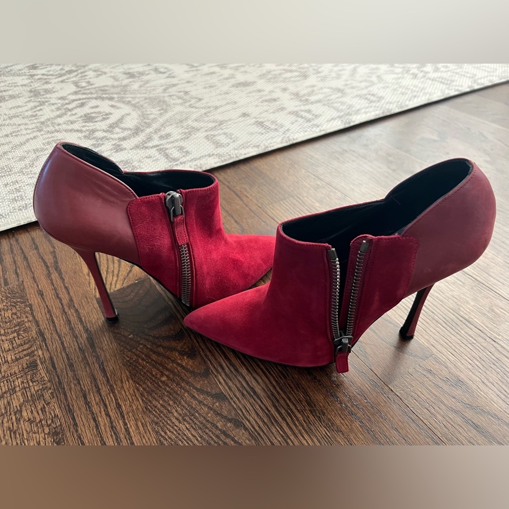 Edmundo Castillo | Wine Red Booties | 38